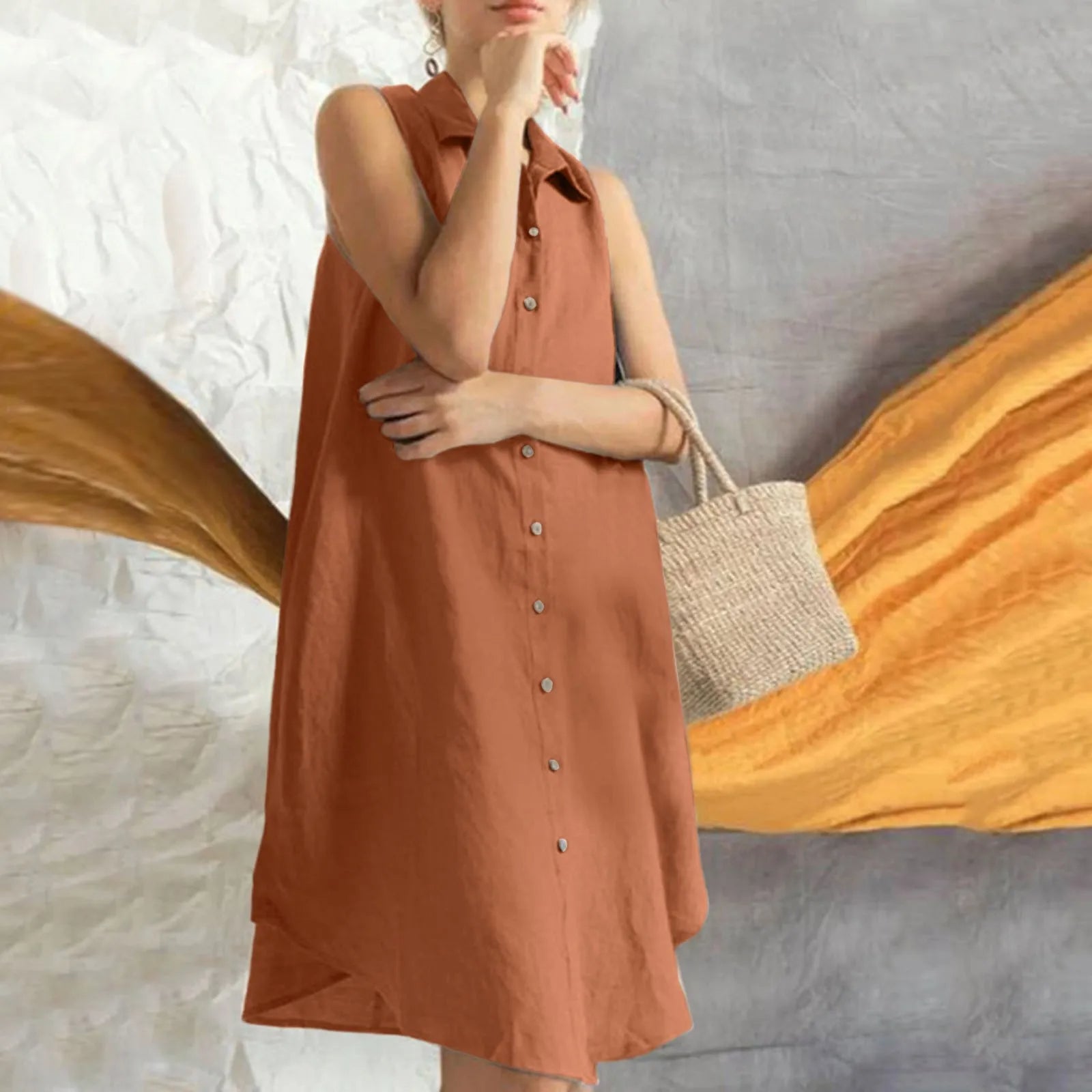 Flor Exclusive Sleeveless Hemddress Designer Dress Edit