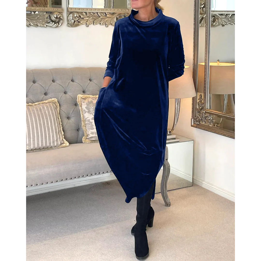 Galatea Chic Dress with Pockets Evening Wear Edit