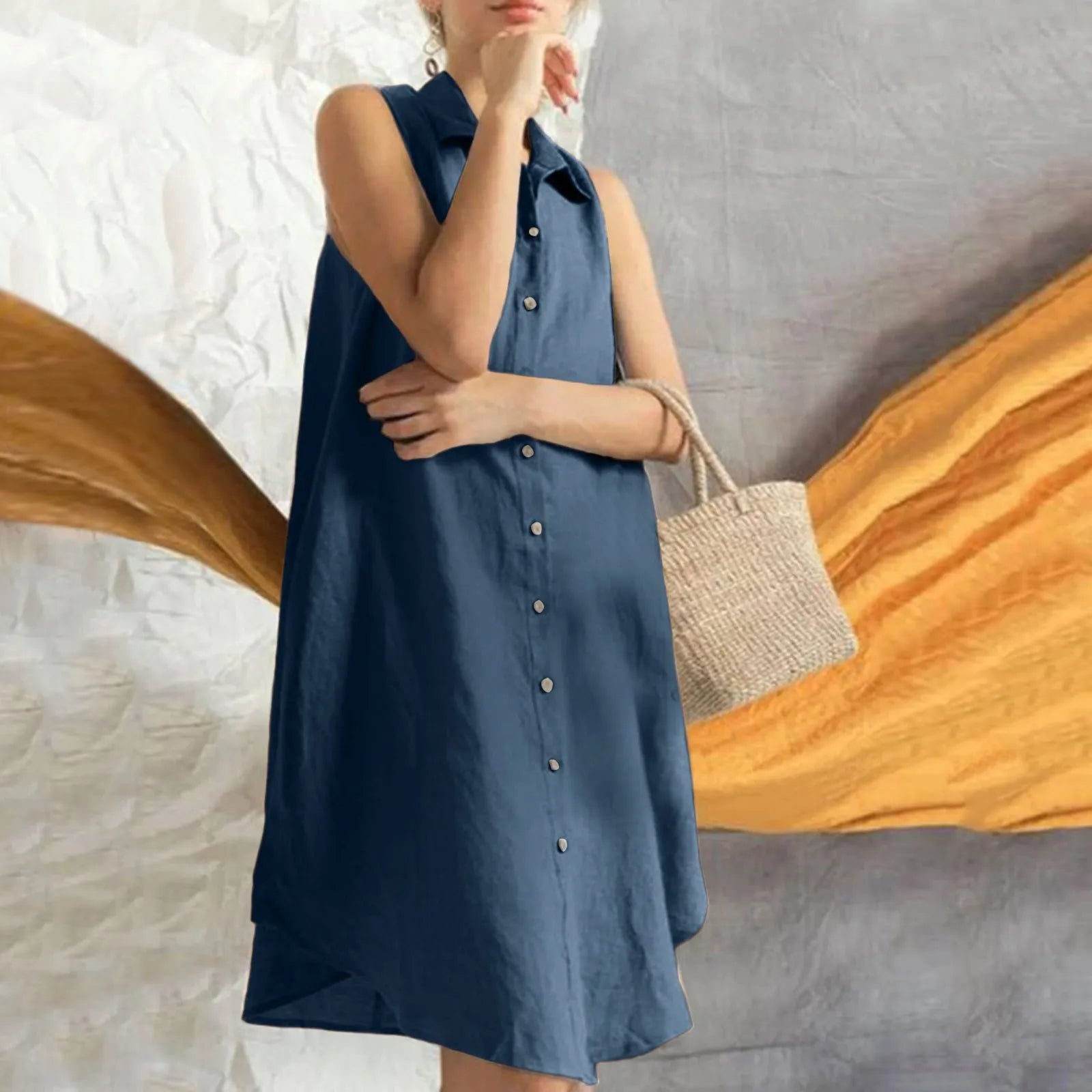 Flor Exclusive Sleeveless Hemddress Designer Dress Edit