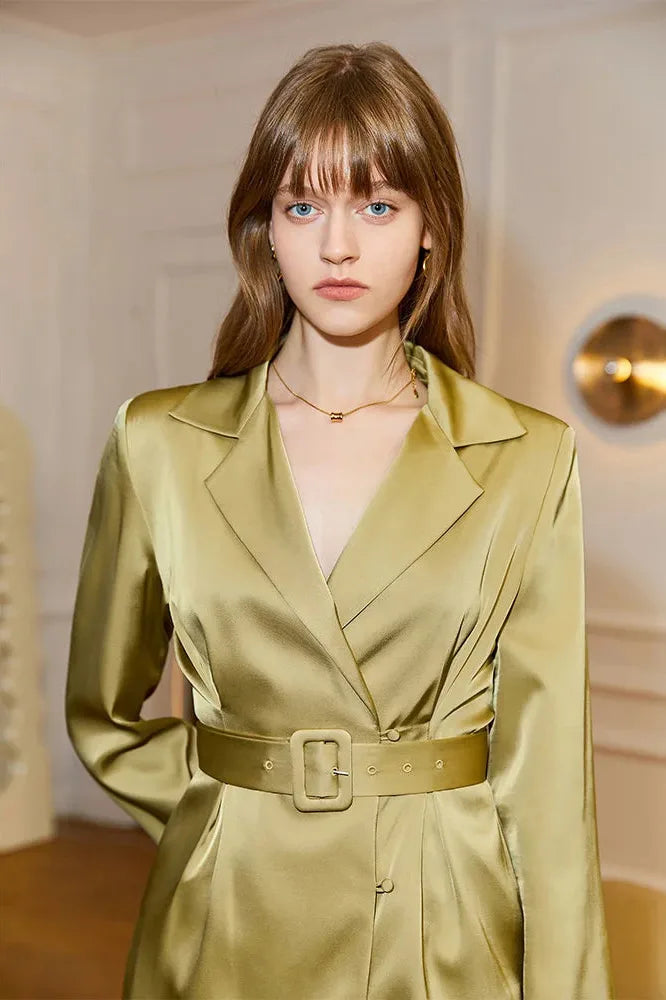 Valentina Statement French Office Retro Green Dress Boutique Collection