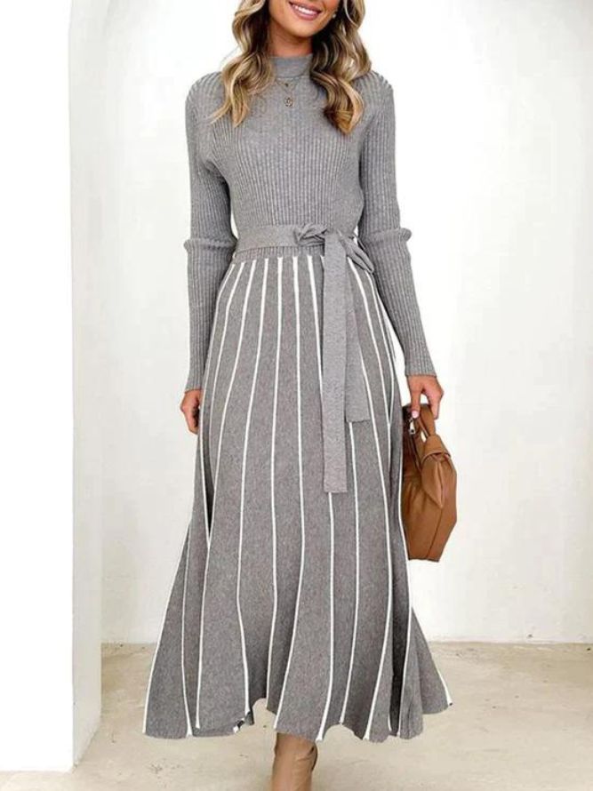 Iliana Timeless Long Sleeved Midi Dresses Chic Silhouette Collection