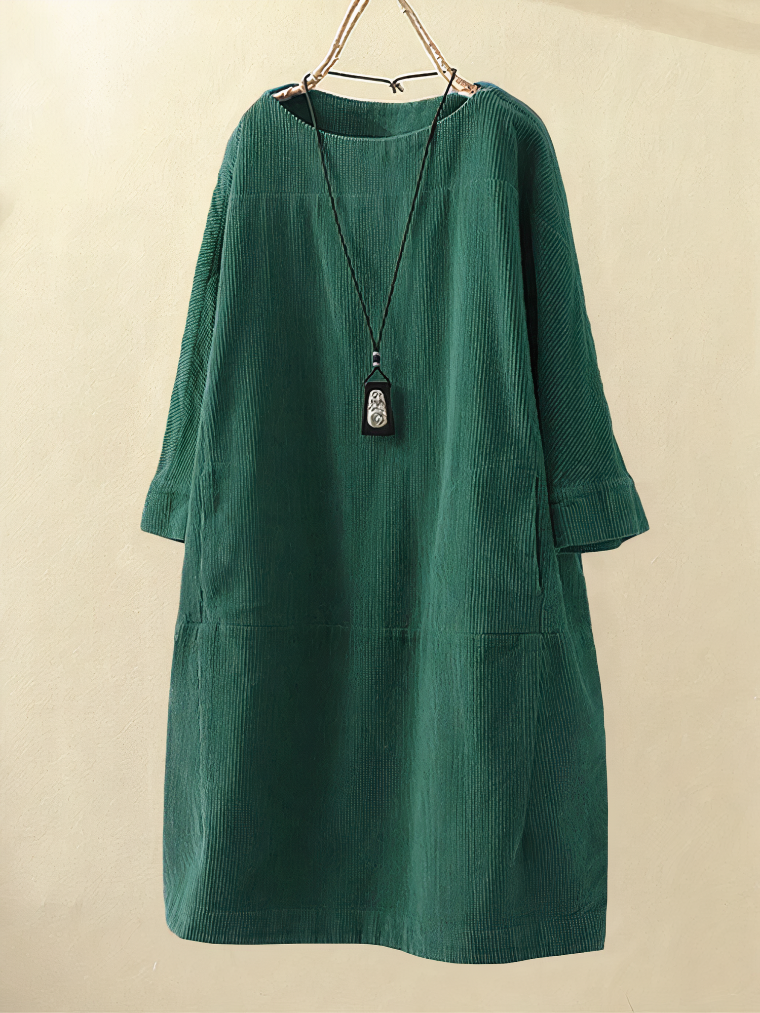María Aesthetic a Line Corduroy Dress Evening Wear Edit