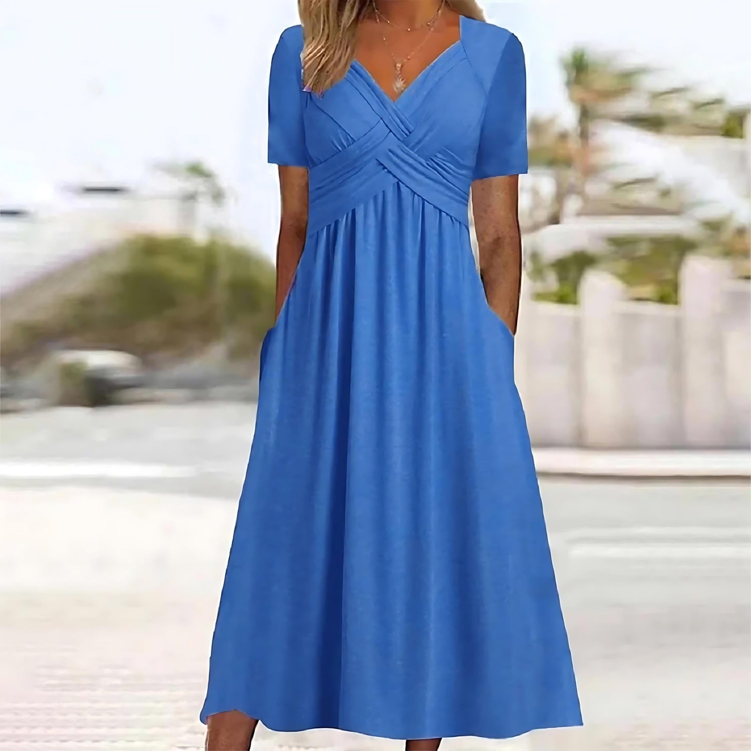 Paulina Aesthetic Midi Dress with Tummy Control Elevated Occasion Wear