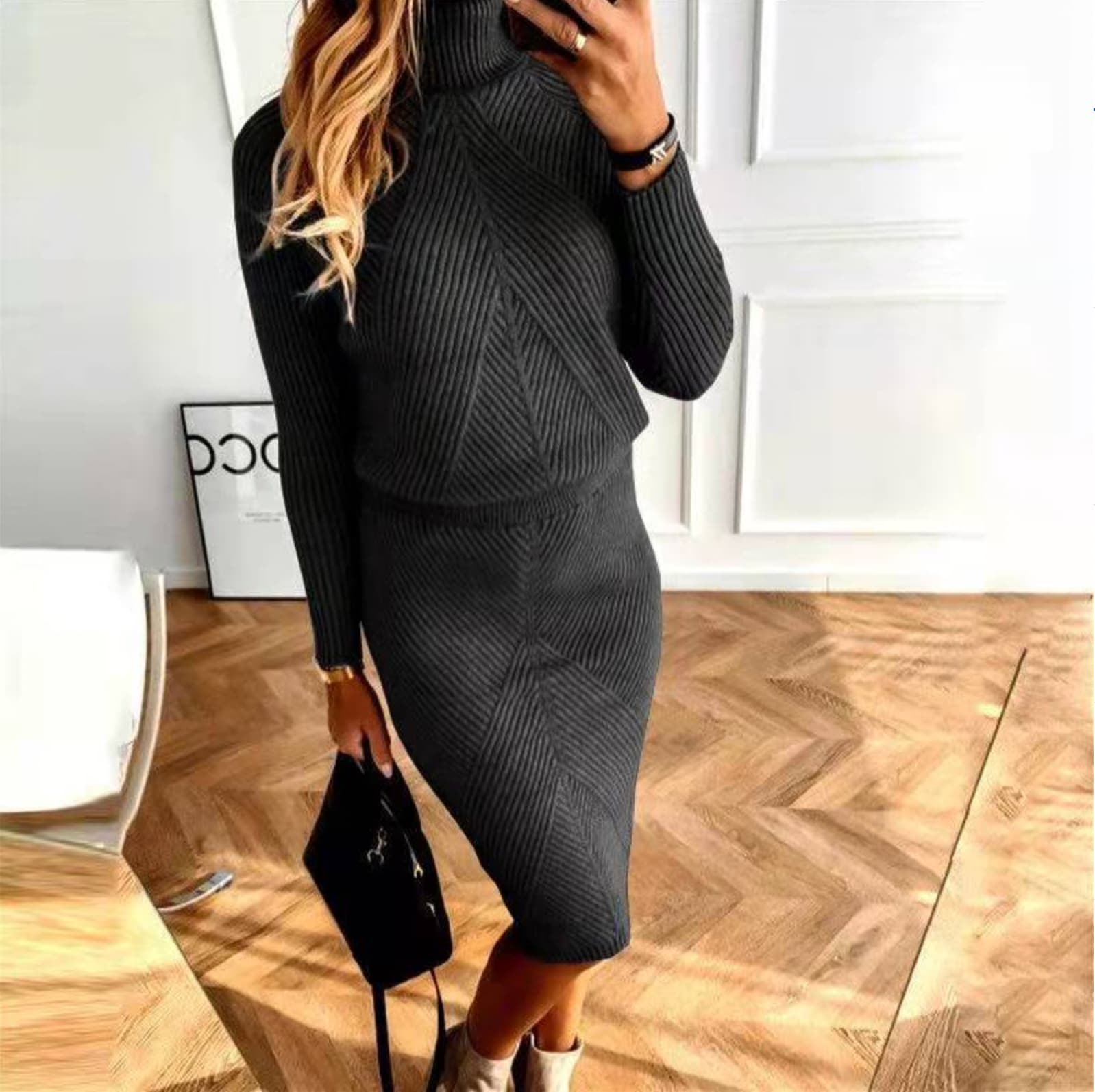 Adriana Chic Casual and Fashionable Winter Dress Evening Wear Edit