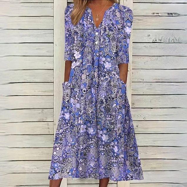 Chelsea Luxe Floral Midi Dress for Women Chic Silhouette Collection
