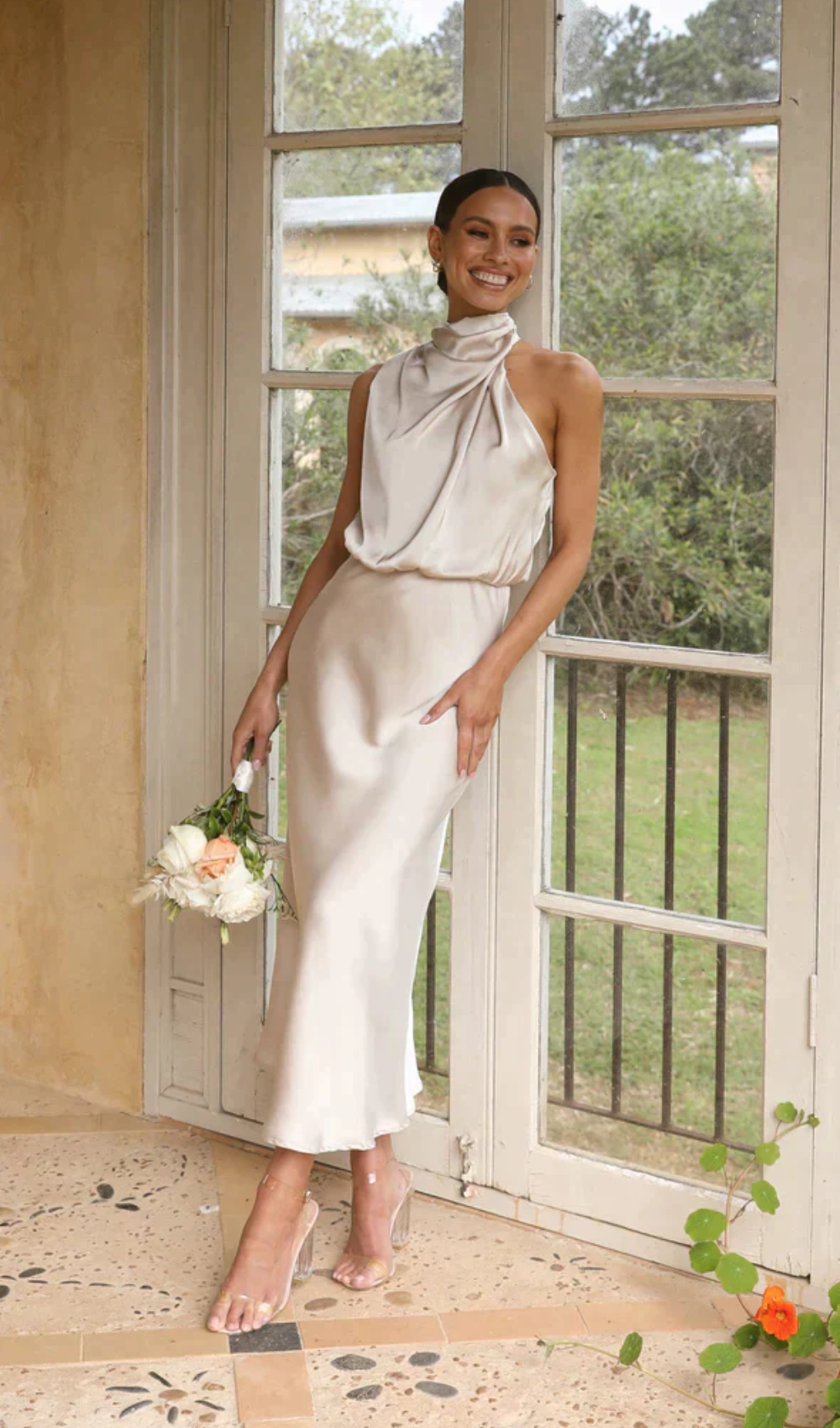 Aranza Exclusive Women's Wedding Guest Dress Midi Boutique Collection