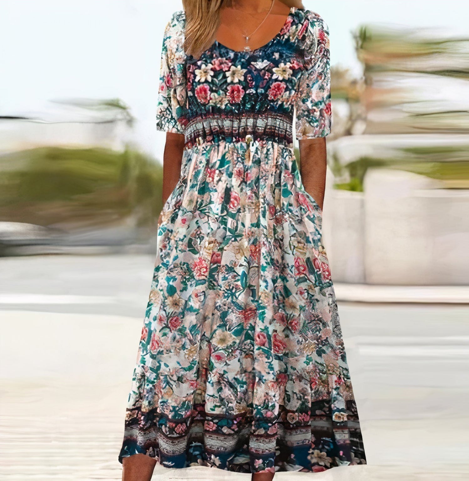 Claudia Minimalist Bohemian Dress for Women Designer Edit