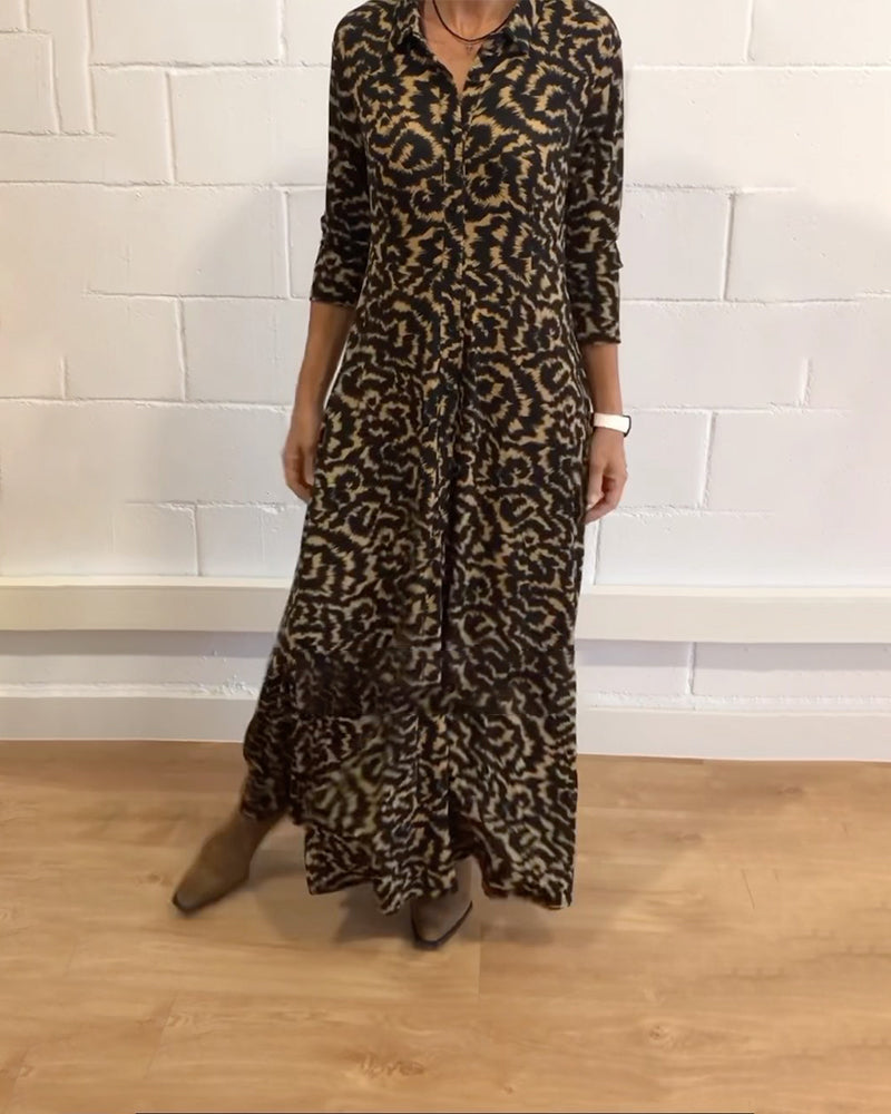 Claudia Exclusive Maxi Dress with Long Sleeves Boutique Collection