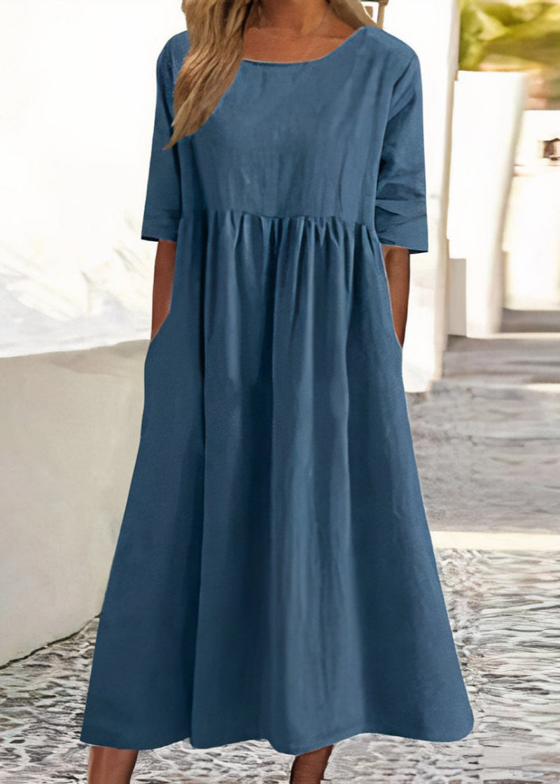 Elena Timeless Chic Summer Dress for Women Evening Wear Edit
