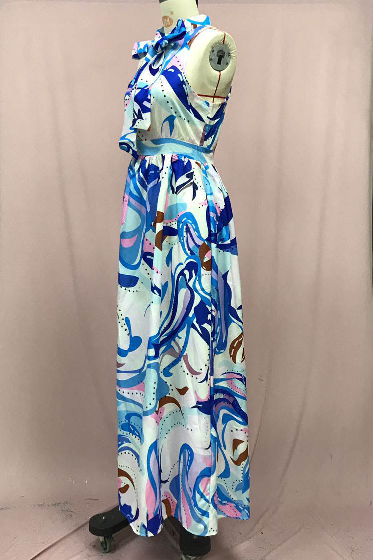 Erika Minimalist French Style Floral Chiffon Dress Evening Wear Edit