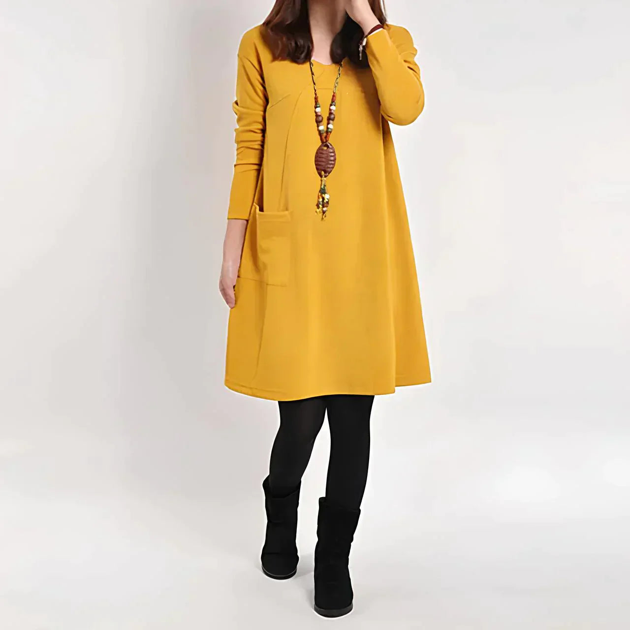 Desirée | Long sleeve pocket dress