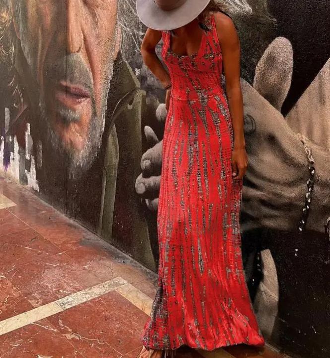 Noelia Elevated Sleeveless Bohemian Dress Occasion Wear