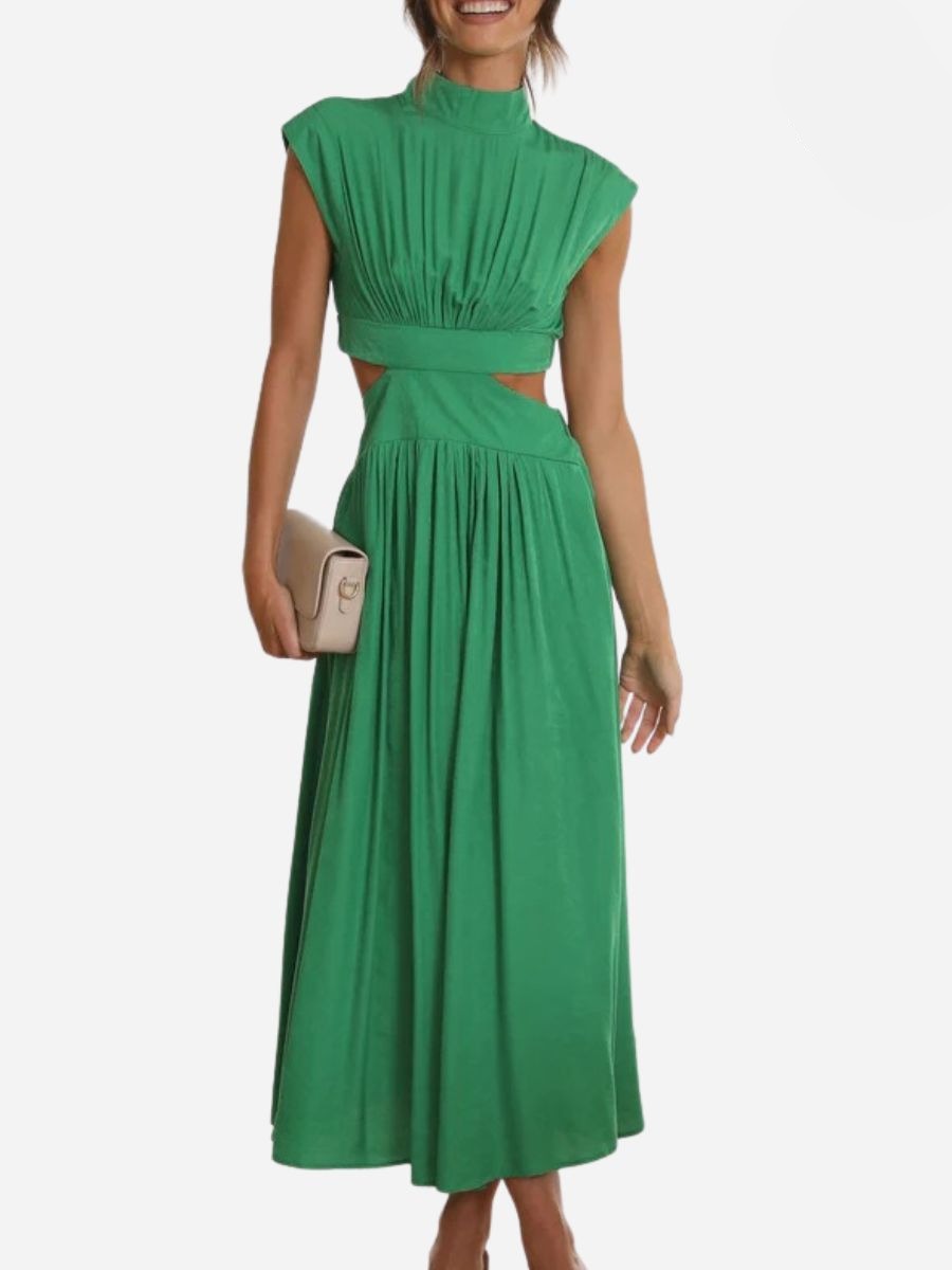Virginia Boutique Summer Sleeveless Long Maxi Dress Chic Silhouette Collection