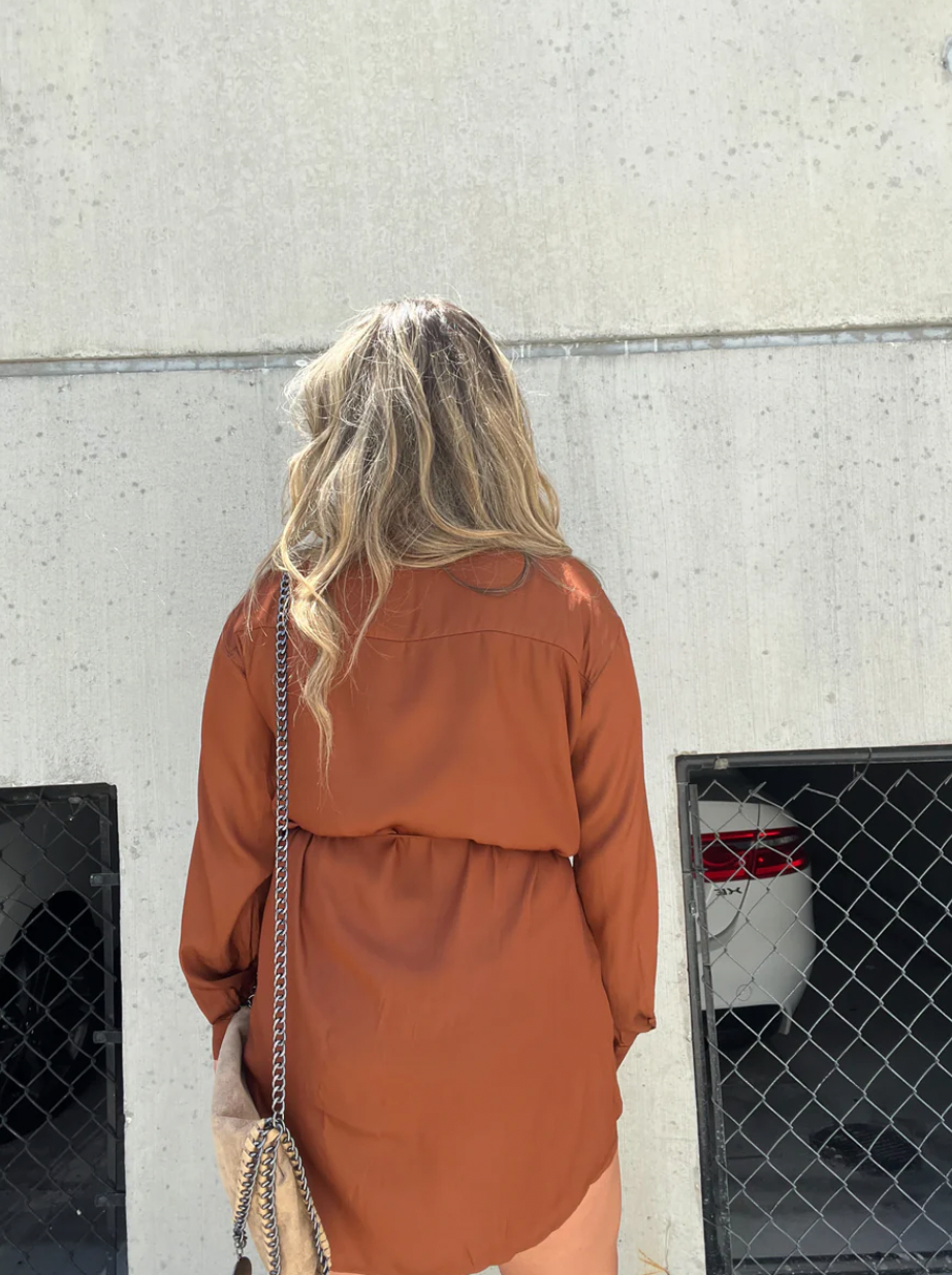 Rubí Minimalist Satin Pajama Dress Evening Wear Edit