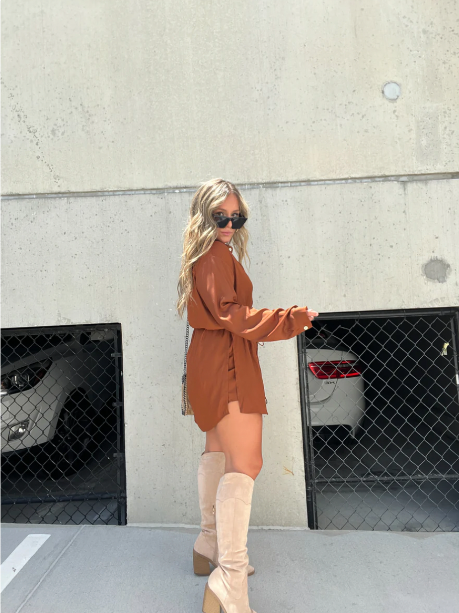 Rubí Minimalist Satin Pajama Dress Evening Wear Edit