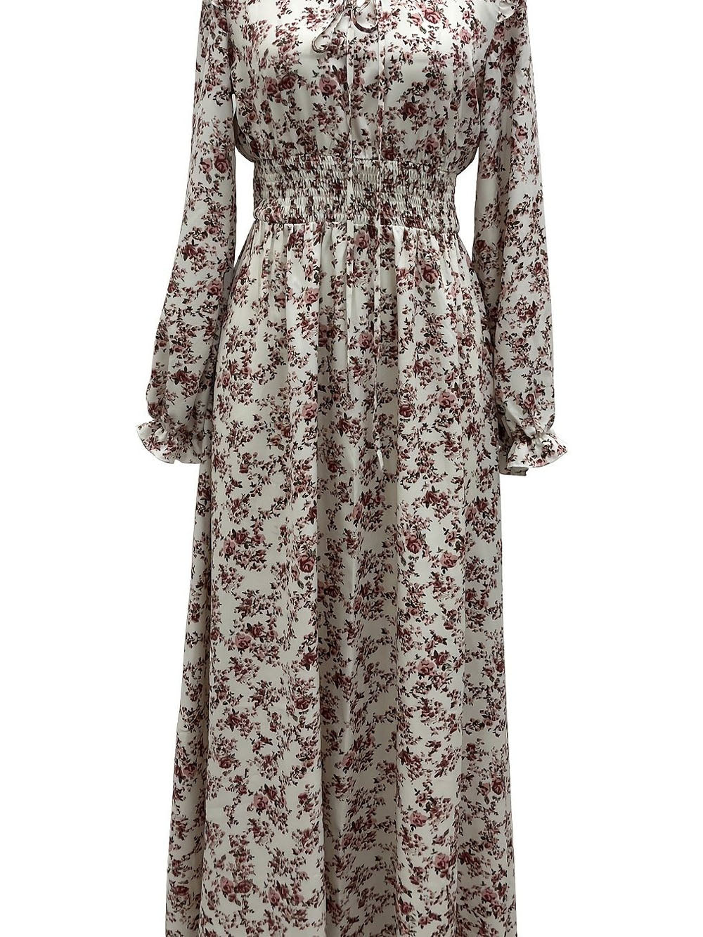 Millie Floral Long Sleeve Midi Dress