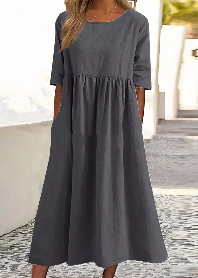 Elena Timeless Chic Summer Dress for Women Evening Wear Edit