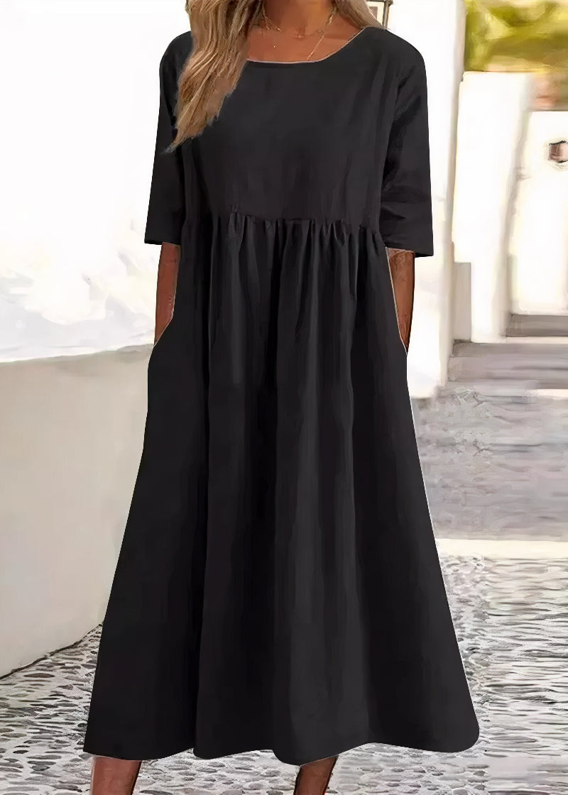 Elena Timeless Chic Summer Dress for Women Evening Wear Edit